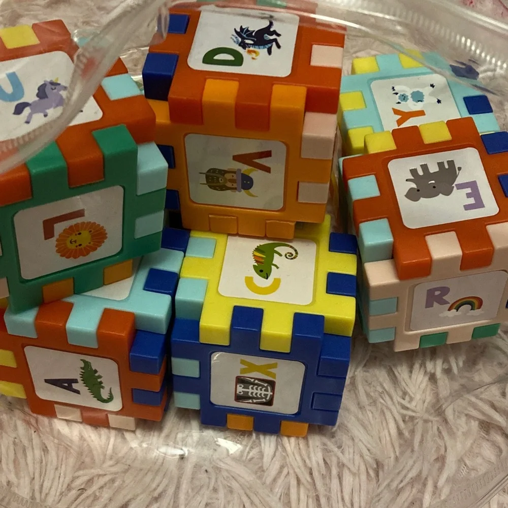 9 learning cubes for baby